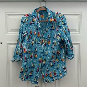 J McLaughlin long sleeve blouse